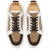 Christian Louboutin Rantulow Sneakers Veau Velours And Straw Rabane Cuoio
