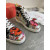 Christian Louboutin Rantus Orlato High-top Sneakers Patent Graffiti Multicolor