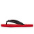 Christian Louboutin Red/Black/loubi Rubber Flip Flop