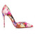 Christian Louboutin Iriza 100mm Pumps Crepe Satin Blooming Print Multicolor