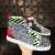 Christian Louboutin Rockstud Spike High-Top Sneakers Leather Multicolor