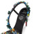 Christian Louboutin Rosalie Tropica 100 Mm Sandals Embroidered Crepe Satin Pvc And Leather Black