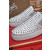 Christian Louboutin Sailor Boat Orlato Spikes Slip On Sneakers White Silver