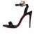 Christian Louboutin Sandal Goldie Joli 100 mm Black/lin Black Crepe Satin