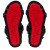 Christian Louboutin Sandal Lock Wool Black