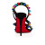 Christian Louboutin Sandal Spikita Strap 100 mm Black/multi/lin Bk Suede Leather
