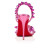 Christian Louboutin Sandal Spikita Strap 100 mm Conf/met Fuchsia/lin Conf Leather