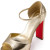 Christian Louboutin Sandaloo 130 Mm Strappy Sandals Laminated Nappa Leather Platine
