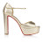 Christian Louboutin Sandaloo 130 Mm Strappy Sandals Laminated Nappa Leather Platine