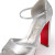 Christian Louboutin Sandaloo 130 Mm Strappy Sandals Laminated Nappa Leather Silver