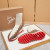 Christian Louboutin Sharky Sock Sneakers Knit Mesh White Brown