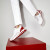 Christian Louboutin Sharkyloub Sp Spikes Sneakers Calf Leather Neoprene And Spikes White