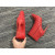 Christian Louboutin Snakilta Spiked Ankle Boots 100mm Calf Leather Red