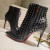 Christian Louboutin Snakilta Spiked Ankle Boots 120mm Calfskin Black