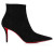 Christian Louboutin So Apostropha Booty 80 mm Low Boots Veau velours Black