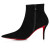 Christian Louboutin So Apostropha Booty 80 mm Low Boots Veau velours Black