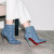 Christian Louboutin So Kate Booty Toile Denim Brode 100 Mm Low Boots Denim Louboutin Embroidered