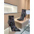 Christian Louboutin So Kate Starlight Red Sole Boots 100 mm Strass Multicolor