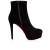 Christian Louboutin Spikita Booty Bianca 120 mm Black Suede Shoes