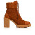 Christian Louboutin Spikita Booty Dakita Lug 70 mm Foxy/antic Gold Calf