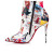 Christian Louboutin Spikita Booty So Kate 100 mm Multi/lin Multi Calf
