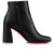Christian Louboutin Spikita Booty Turela 85 mm Black Calf Shoes