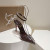 Christian Louboutin Spikoo 100mm Pumps PVC And Leather Coffee