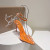 Christian Louboutin Spikoo 100mm Pumps PVC And Leather Orange