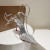 Christian Louboutin Spikoo 100mm Pumps PVC And Leather Silver