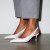Christian Louboutin Sporty Kate Sling 55 Mm Sling Back Pumps Nappa Leather Bianco