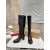 Christian Louboutin Stretchadoxa Botta Alta 70MM Boots Calf Black