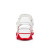 Christian Louboutin Summer Loubishark Flat White Polyester Sandal