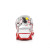 Christian Louboutin Summer Loubishark Sandals Women Calf Leather Shun Sudo Flower Print White