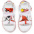Christian Louboutin Summer Loubishark Sandals Women Calf Leather Shun Sudo Flower Print White