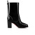 Christian Louboutin Tall Boot Loubirain 70 mm Black PVC