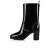 Christian Louboutin Tall Boot Loubirain 70 mm Black PVC