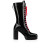 Christian Louboutin Tall Boot Stage Lace 110 mm Black Leather