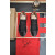 Christian Louboutin Vieira 2 Sneakers CL Monogram Patent Leather and Fabric Black Red