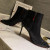 Christian Louboutin Willetta Ankle Boots 100mm Calfskin with Spikes Black