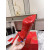 Christian Louboutin Wo Chick Queen 100 Patent Leather Pumps Red
