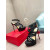 Christian Louboutin Women Ankle Strap Sandals 150mm Nappa Leather Black