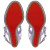 Christian Louboutin Pyrastrass 110mm Espadrilles Iridescent Nappa Leather Strass Parme