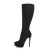 Christian Louboutin Suede Bianca Botta 140MM Knee Boots