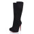 Christian Louboutin Suede Bianca Botta 140MM Knee Boots