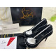 Christian Louboutin Duvette Strass 100 Mm Pumps Patent Calf Leather Black