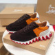 Christian Louboutin Loubishark Women Sneakers Suede Leather Multicolor