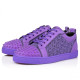Christian Louboutin Louis Junior Spikes Sneakers Suede Frou Frou