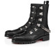 Christian Louboutin Spikita Booty Horse Guarda Flat Black/silver Calf