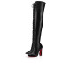 Christian Louboutin Tall Boot Anjel 100 mm Black Nappa